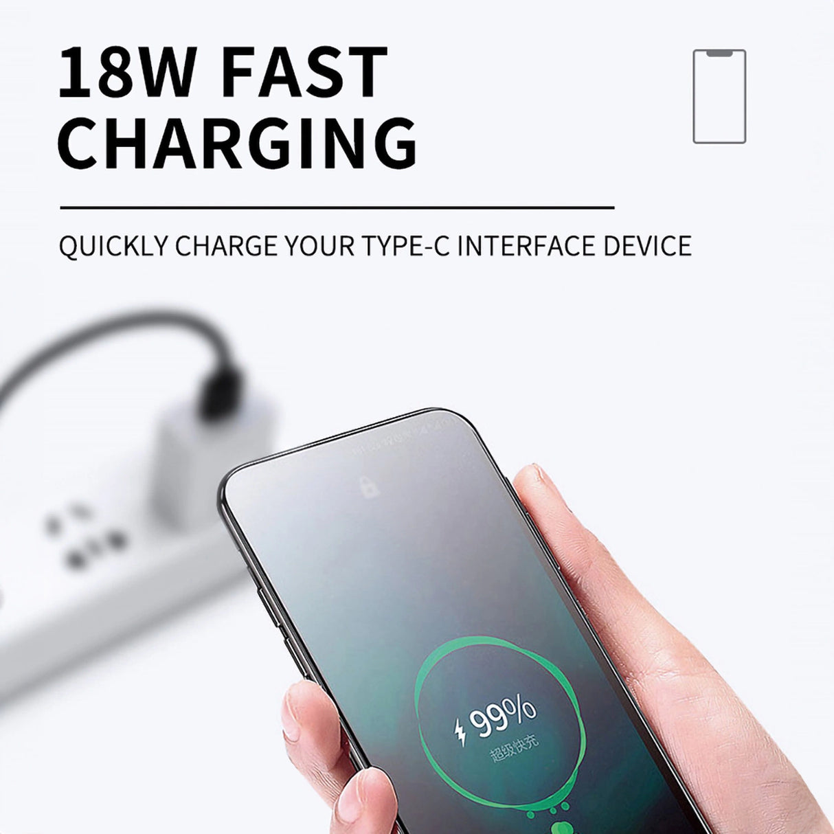 Wozinsky WNBAA 4in1 kabel 2x USB-C 1x USB-A 1x Lightning 60W 1 m - sort