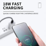Wozinsky WNBAA 4in1 kabel 2x USB-C 1x USB-A 1x Lightning 60W 1 m - sort