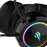 Havit GAMENOTE H2232D RGB USB+3.5mm gaming hovedtelefoner