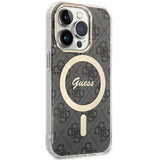 Guess IML 4G MagSafe-hylster til iPhone 15 Pro - sort