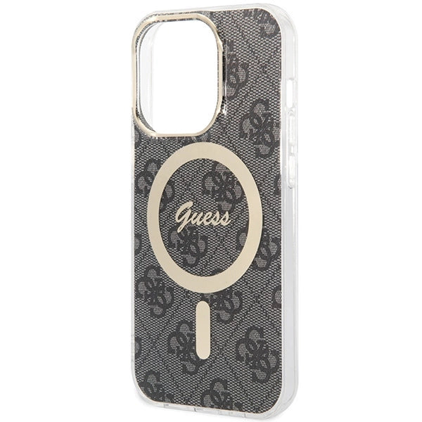 Guess IML 4G MagSafe-hylster til iPhone 15 Pro - sort