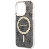 Guess IML 4G MagSafe-hylster til iPhone 15 Pro - sort
