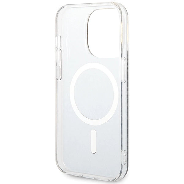 Guess IML 4G MagSafe-hylster til iPhone 15 Pro - sort