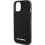 Karl Lagerfeld Quilted K Pattern case for iPhone 15 Plus / 14 Plus - black