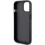 Karl Lagerfeld Gripstand Saffiano Choupette Pins case for iPhone 15 - black