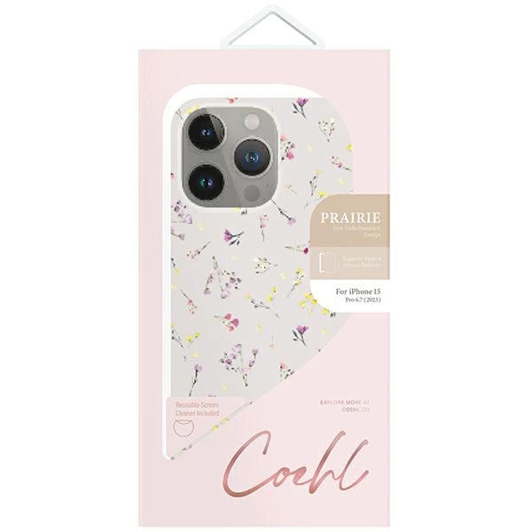 Uniq Coehl Prairie æske til iPhone 15 Pro Max - beige