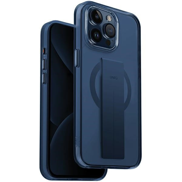 Uniq Heldro Mag Magclick Opladningsfoder til iPhone 15 Pro - blå