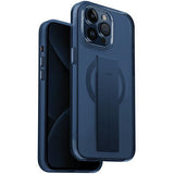 Uniq Heldro Mag Magclick Opladningsfoder til iPhone 15 Pro Max - blå