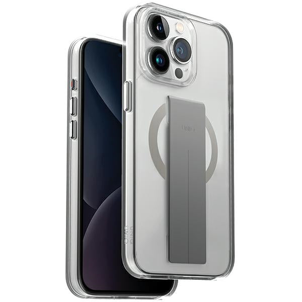 Uniq Heldro Mag Magclick Opladningsfoder til iPhone 15 Pro Max - gennemsigtig