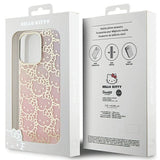 Hello Kitty IML Gradient Electrop Crowded Kitty Head case for iPhone 13 Pro / 13 - pink