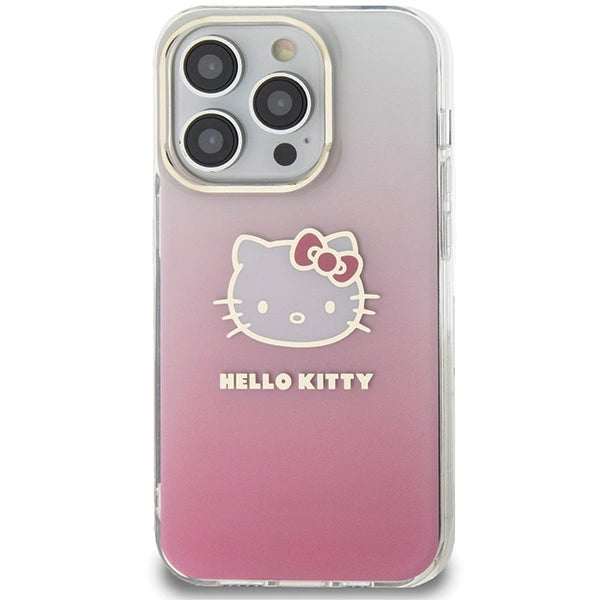 Hello Kitty IML Gradient Electrop Kitty Head case for iPhone 13 Pro / 13 - pink