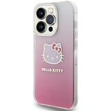Hello Kitty IML Gradient Electrop Kitty Head case for iPhone 13 Pro Max - pink