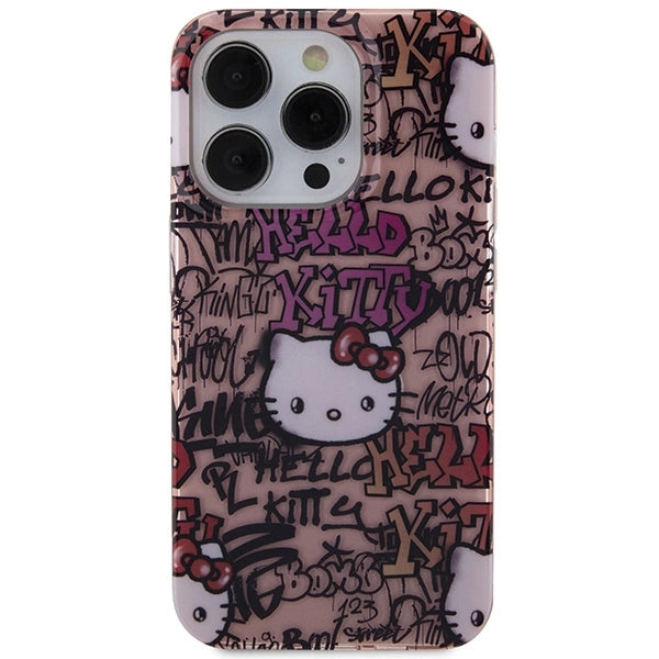 Hello Kitty IML Tags Graffiti case for iPhone 13 Pro Max - pink