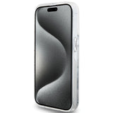 Hello Kitty Liquid Glitter Charms Kitty Head case for iPhone 13 Pro Max - silver