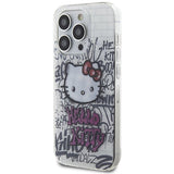 Hello Kitty IML Kitty On Bricks Graffiti case for iPhone 15 Pro - white