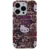 Hello Kitty IML Tags Graffiti case for iPhone 15 Pro - pink