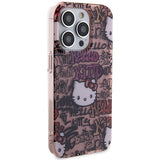 Hello Kitty IML Tags Graffiti case for iPhone 15 Pro - pink