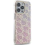 Hello Kitty IML Gradient Electrop Crowded Kitty Head Case for iPhone 15 Pro Max - Pink