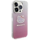 Hello Kitty IML Gradient Electrop Kitty Head case for iPhone 15 Pro Max - pink