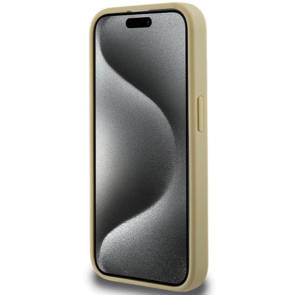 Hello Kitty Leather Kitty Head MagSafe case for iPhone 14 Pro Max - gold