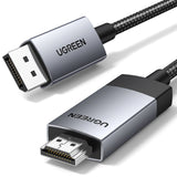 Ugreen DP119 15773 DisplayPort / HDMI 4K 60Hz kabel 1m - grå