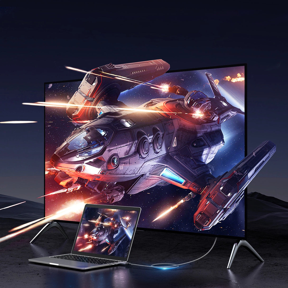 Ugreen DP119 15773 DisplayPort / HDMI 4K 60Hz kabel 1m - grå