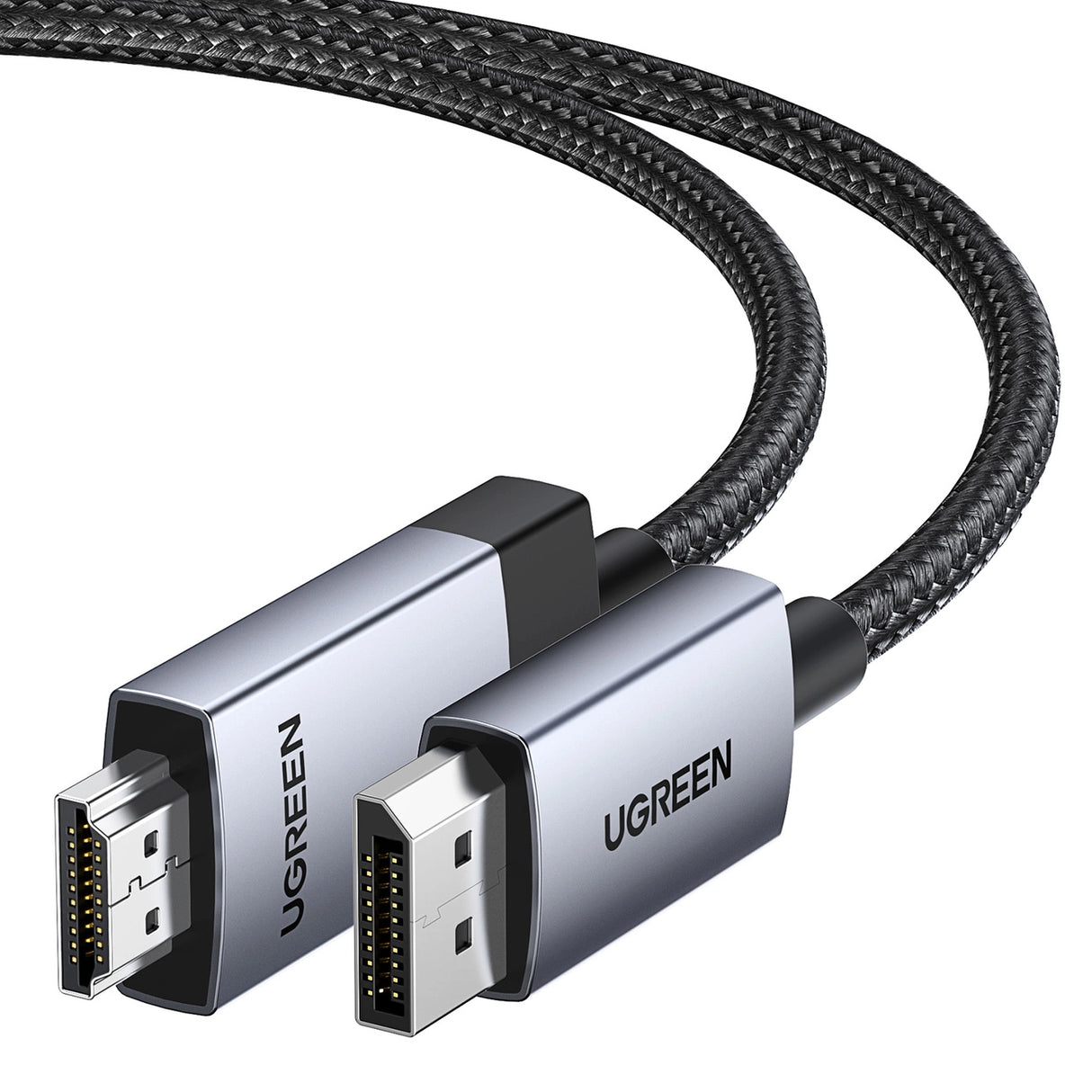 Ugreen DP119 15774 DisplayPort / HDMI 4K 60Hz kabel 2m - grå
