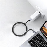 Grøn US316 USB-C / USB-C kabel 480Mb/s 5A 0,5m - Grå