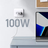 Ugreen US557 USB-C / USB-C PD kabel 100W 1m - hvid