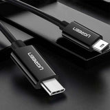 Ugreen US242 USB-C (mand) / mini USB (mand) kabel 1 m - sort