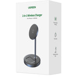 Ugreen CD317 MagSafe / Qi 2in1 ladestation - sort