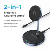 Ugreen CD317 MagSafe / Qi 2in1 ladestation - sort