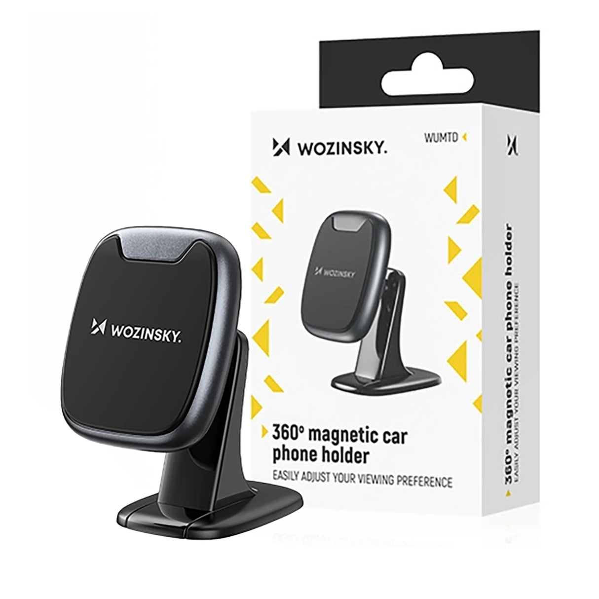 Wozinsky WUMTD magnetisk telefonholder til bilens instrumentbræt - sort