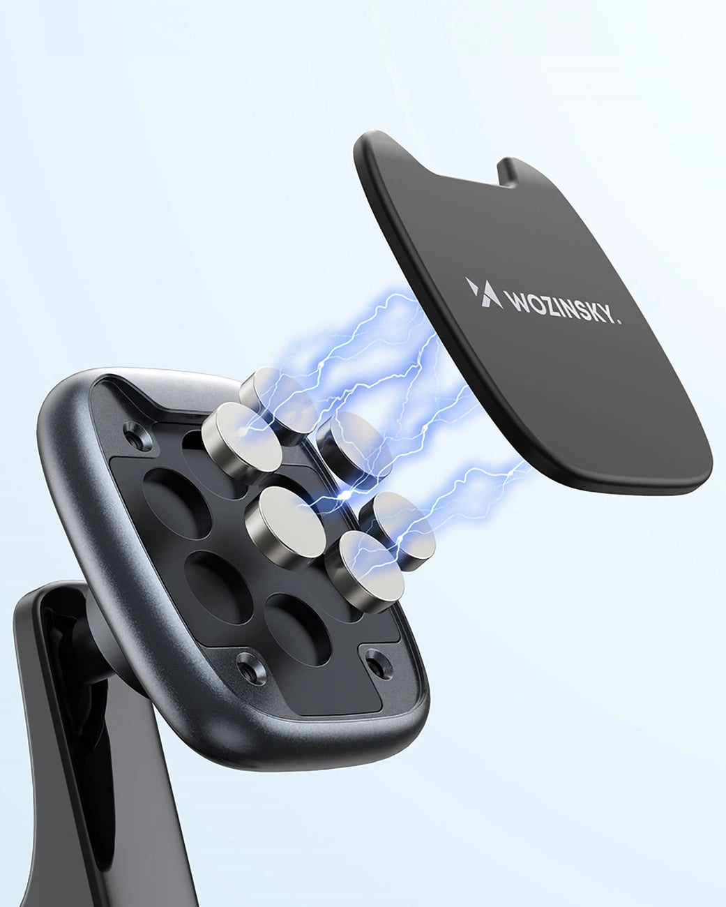 Wozinsky WUMTD magnetisk telefonholder til bilens instrumentbræt - sort