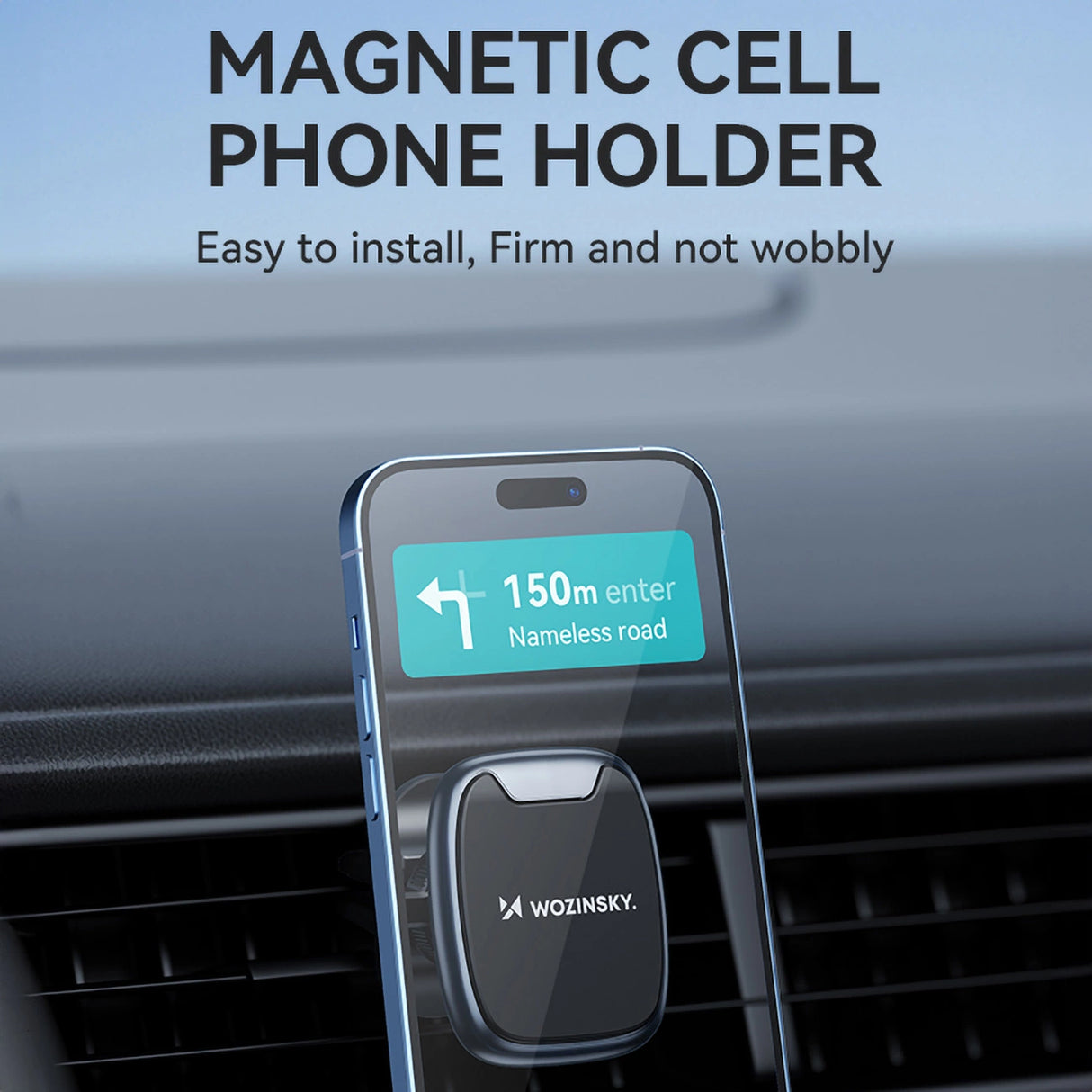 Wozinsky WUMTK magnetisk telefonholder til billuftventil - sort