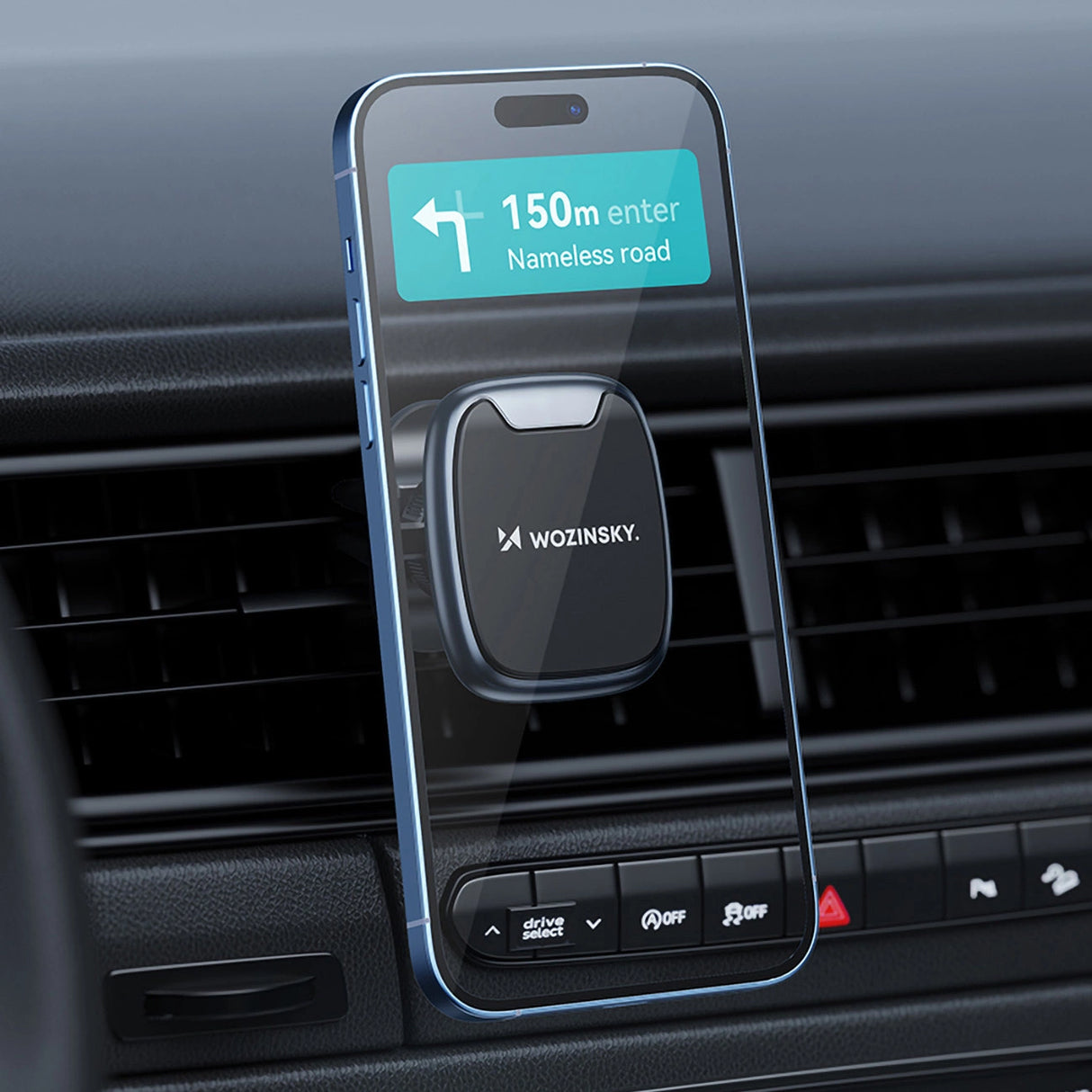 Wozinsky WUMTK magnetisk telefonholder til billuftventil - sort