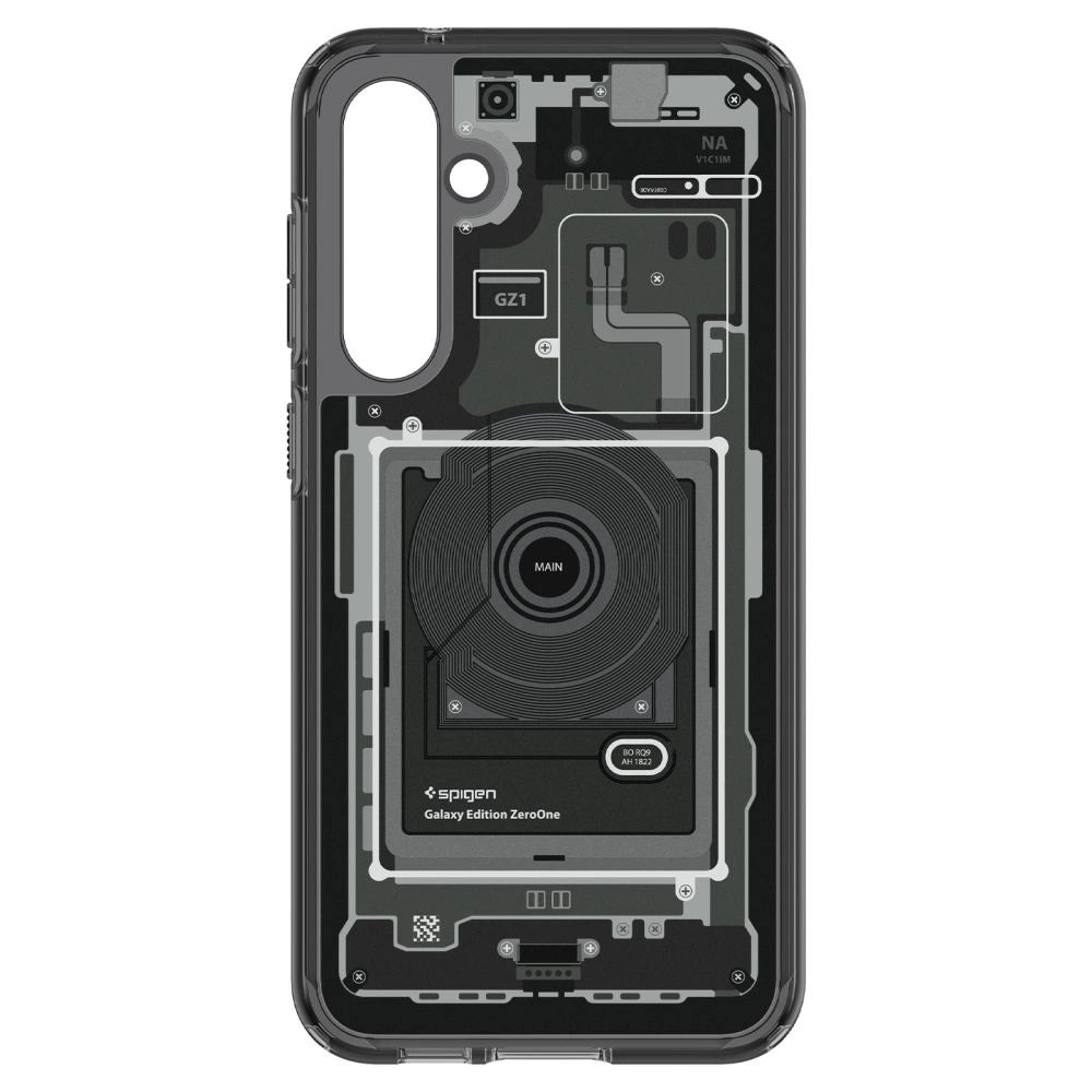 Spigen Ultra Hybrid Case til Samsung Galaxy S23 FE - mørkgrå (Zero One Pattern)