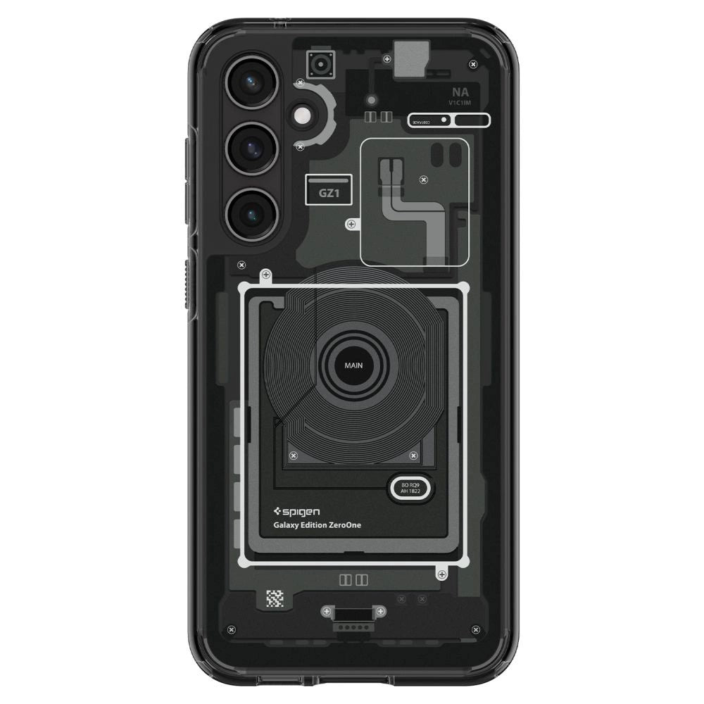 Spigen Ultra Hybrid Case til Samsung Galaxy S23 FE - mørkgrå (Zero One Pattern)