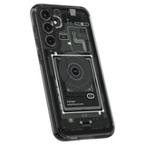 Spigen Ultra Hybrid Case til Samsung Galaxy S23 FE - mørkgrå (Zero One Pattern)