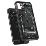 Spigen Ultra Hybrid Case til Samsung Galaxy S23 FE - mørkgrå (Zero One Pattern)