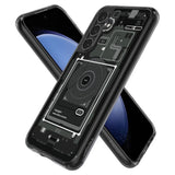 Spigen Ultra Hybrid Case til Samsung Galaxy S23 FE - mørkgrå (Zero One Pattern)