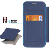 Dux Ducis Skin X Pro case for Samsung S24+ with magnetic ring and flap - blue