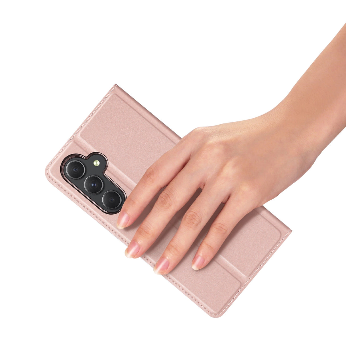 Dux Ducis Skin Pro case for Samsung S24+ with flap - pink