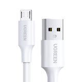 Grøn US289 60141 micro USB / USB-A kabel 1m - hvid