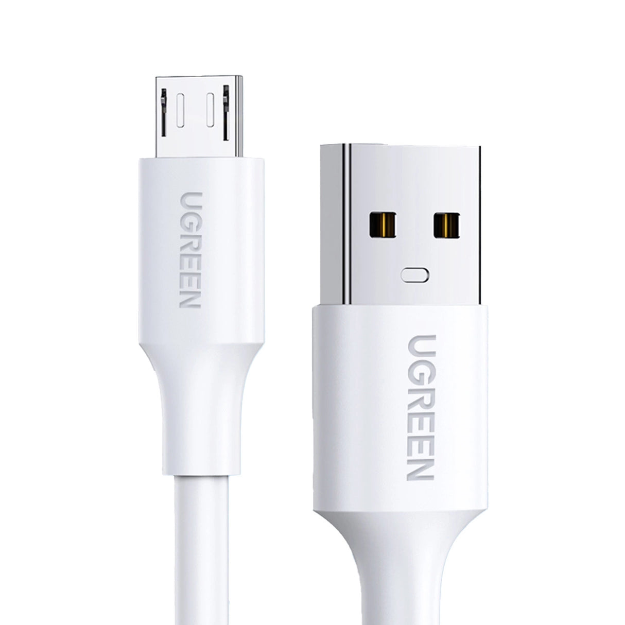 Grøn US289 60143 micro USB / USB-A kabel 2m - hvid