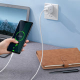 Grøn US289 60143 micro USB / USB-A kabel 2m - hvid