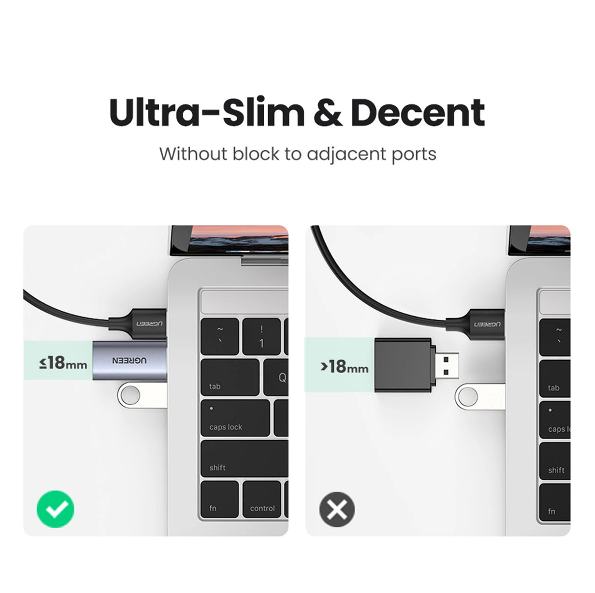 Ugreen CM383 lydadapter - grå