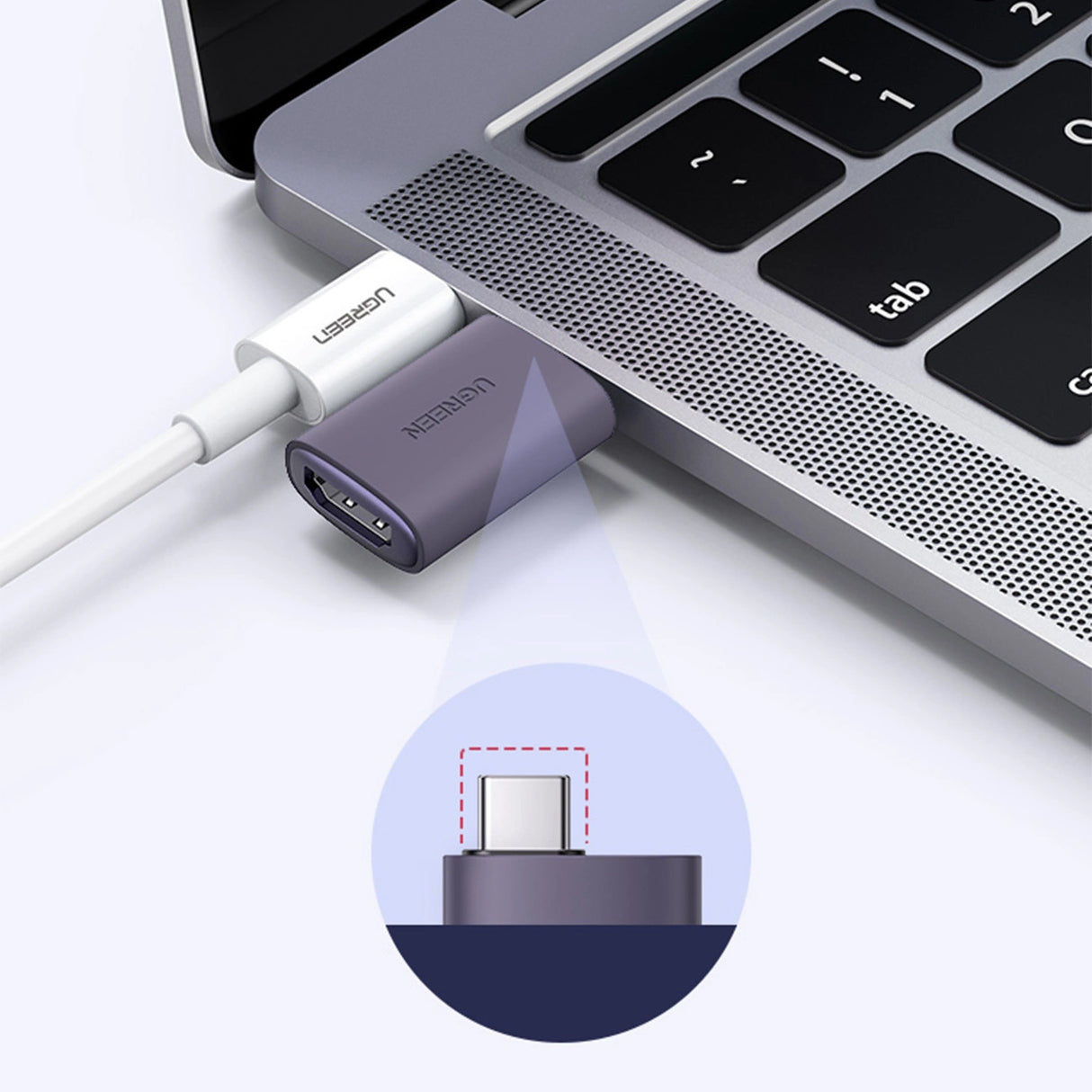 Ugreen US320 USB-C HDMI-adapter - grå