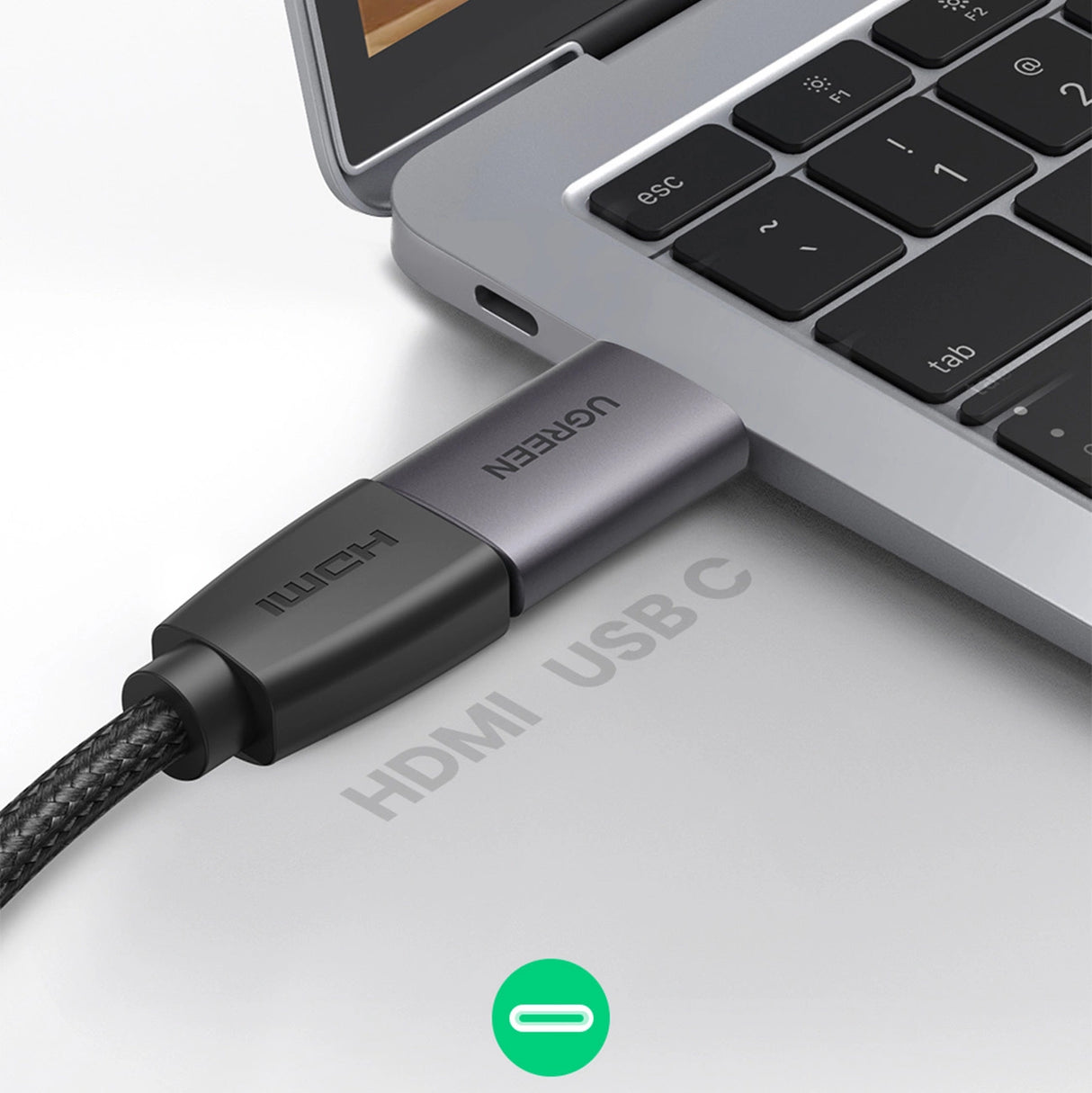 Ugreen US320 USB-C HDMI-adapter - grå