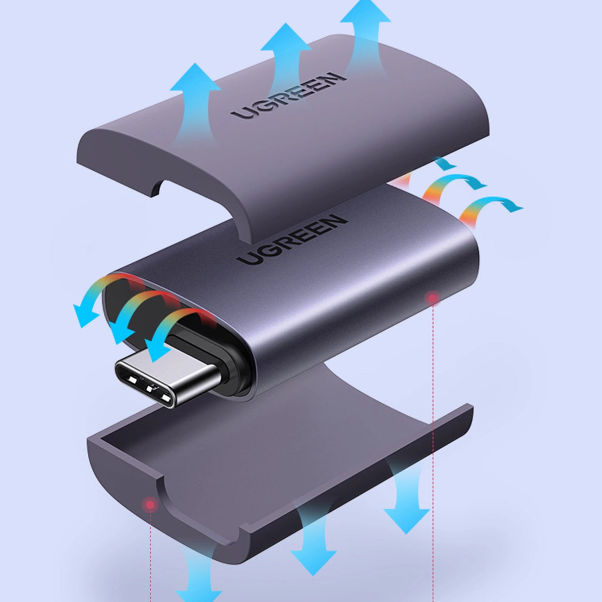 Ugreen US320 USB-C HDMI-adapter - grå